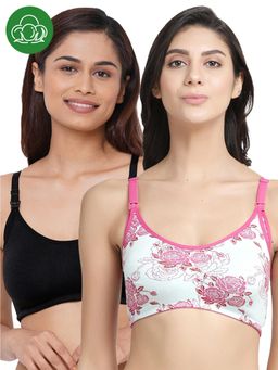 Inner Sense - Organic Cotton Antimicrobial Soft Nursing Bra (Pack of 2)