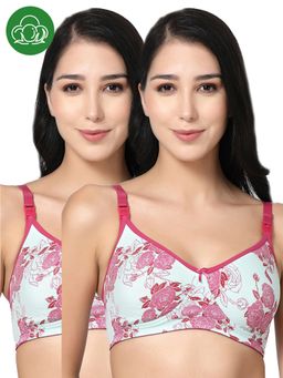 Inner Sense - Organic Cotton Antimicrobial Soft feeding Bra (Pack of 2)