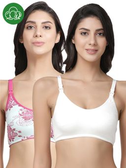 Inner Sense - Organic Cotton Antimicrobial Soft Nursing Bra (Pack of 2)