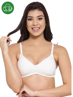 Inner Sense - Organic Antimicrobial Wire-Free Padded Bra - White