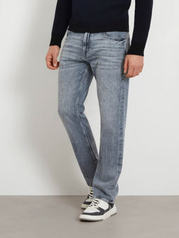 Guess - Blue Pure Cotton Solid Regular Fit Jeans