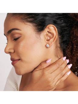 Friendly Diamonds - Lab Grown Diamond Martini Round Solitaire Stud Earrings 0.50 Ct Three Prong 14KT Yellow Gold