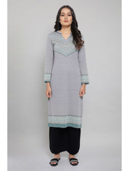 Aurelia - Silver Winter Kurta