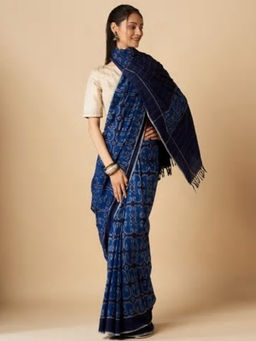 Fabindia - Cotton Ikat Weave Sari