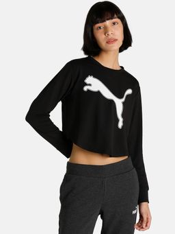 Puma - Modern Sports Crew Womens Black Sweatshirt