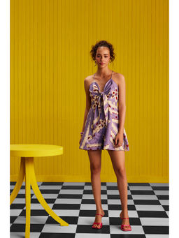 Zip by Payal & Zinal - Hearts Unlocked Lavender Lush Playsuit