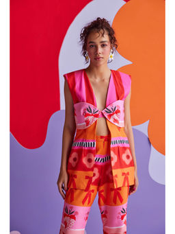 Zip by Payal & Zinal - Hearts Unlocked Flirty Floss Blazer