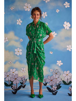 Zip by Payal & Zinal - Hearts Unlocked Sweet Pea Midi Dress