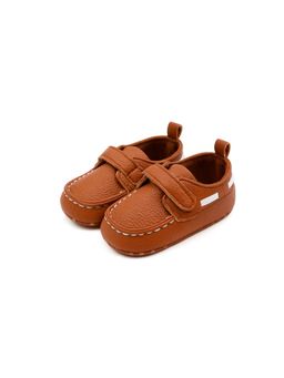 Baby Doe - Velcro Tan Loafers