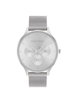 Calvin Klein - Timeless Mesh Mf Multifunction Grey Round Dial Womens Watch - 25200104