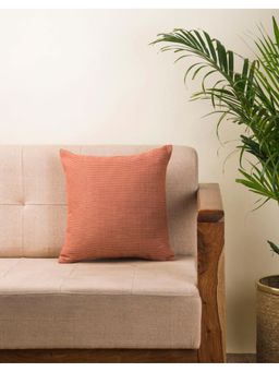 Fabindia - Rust Avni Cotton Woven Cushion Cover