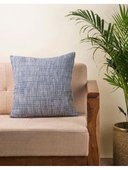 Fabindia - Blue Rhythm Cotton Woven Cushion Cover