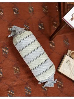 Fabindia - Blue Coramandel Printed Cotton Cushion Cover