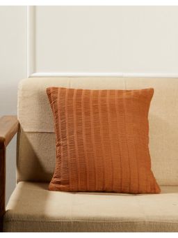 Fabindia - Orange Cotton Woven Jaisalmer Cushion Cover 40X40