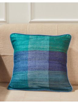 Fabindia - Blue Deeva Silk Woven Cushion Cover