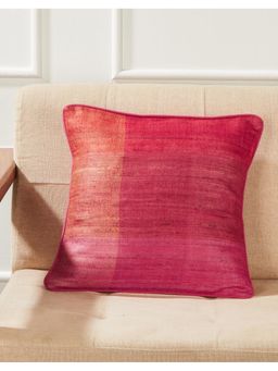 Fabindia - Red Deeva Silk Woven Cushion Cover