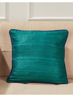 Fabindia - Green Deeva Silk Woven Cushion Cover