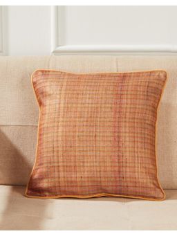 Fabindia - Yellow Deeva Silk Woven Cushion Cover