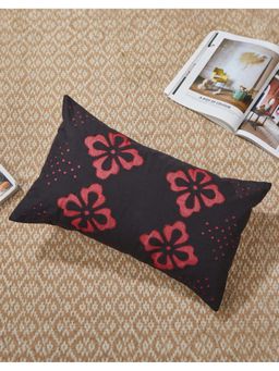 Fabindia - Black Cotton Embroidered Miran Cushion Cover