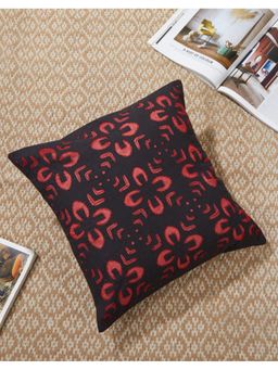 Fabindia - Black Cotton Embroidered Miran Cushion Cover