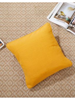 Fabindia - Orange Cotton Woven Rang Cushion Cover