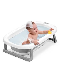 BAYBEE - Grey Bath Tub for Baby Foldable Baby Bathtub for Kids
