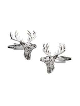 The Tie Hub - 3D Silver Dear Cufflinks