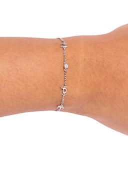 Bijou Co. - Drawing Hope Lab Grown Diamond Bracelet - White