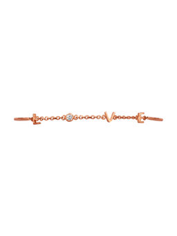 Bijou Co. - Drawing Love Lab Grown Diamond Bracelet - White