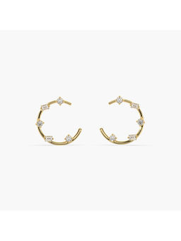 Bijou Co. - Trixie Lab Grown Diamond Hoops - White