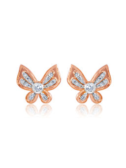 Bijou Co. - Apex Butterfly Lab Grown Diamond Studs - White