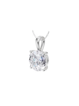 Bijou Co. - Almas Lab Grown Diamond Solitaire Pendant - White