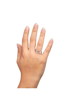 Bijou Co. - Serpentine Halo Lab Grown Diamond Ring - White