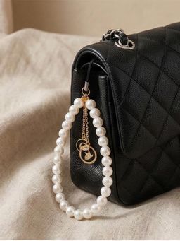 YELONA - Handmade Pearl and Bead with Initial 'C' and Dolphin Mobile Charm