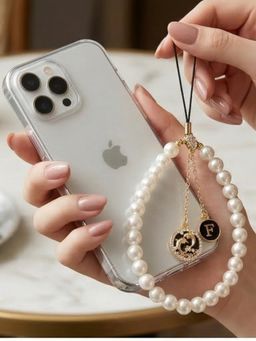 YELONA - Pearl and Dolphin Beaded Phone Charm