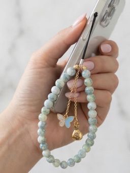 YELONA - Handmade Beaded Butterfly and Money Bag Charm Accessory for Phone and Bags