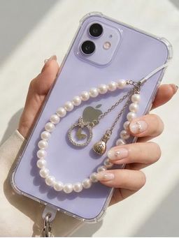 YELONA - Handmade Pearl Beaded Butterfly Detail Mobile Charm