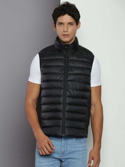 Calvin Klein - Black Logo Regular Fit Polyester Puffer Jacket