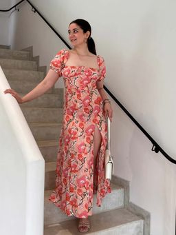 Old Marigold - Ellora Pink Floral Maxi Sundress