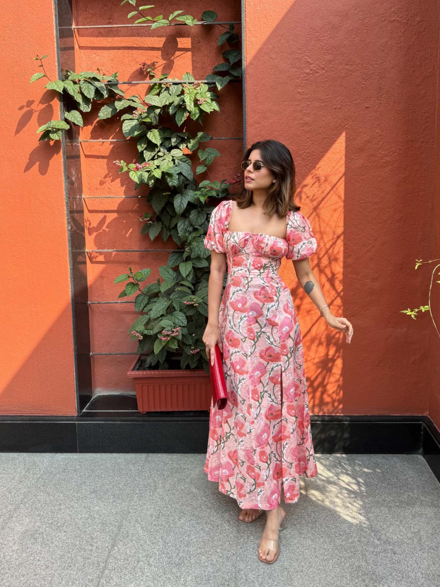 みえみえ様オーダー　濃いピンクの羽　バングル&ポンポンフロート&リボンフロート Buy Old Marigold Ellora Pink Floral Maxi Sundress Online