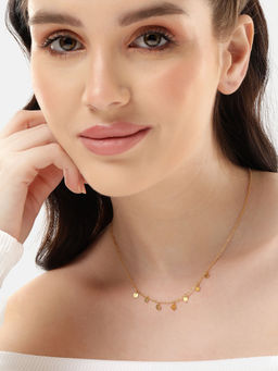 Carlton London - 18Kt Gold Plated Fancy Necklace
