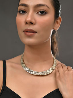 Silvermerc Designs - Gold Plated Spiral Necklace