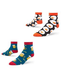 Dynamocks - Men and Women Ankle Length Socks - Free Size - Pack of 2 Pairs