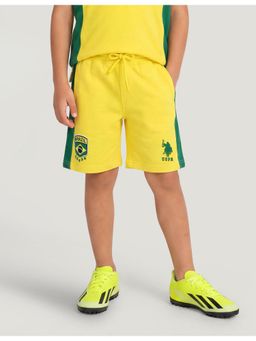 U.S. POLO ASSN. - Applique Yellow Boys Shorts