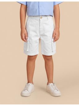U.S. POLO ASSN. - Solid White Boys Shorts