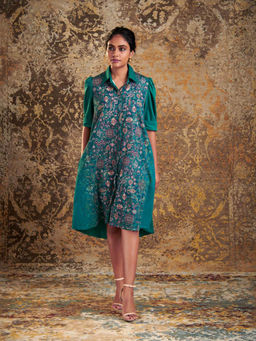 Dressfolk - Teal Organic Cotton Dress