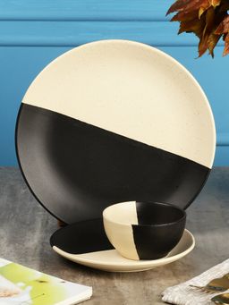 Miah Decor - The Raat Din Collection - Stoneware Dinner Set (Service for 1)