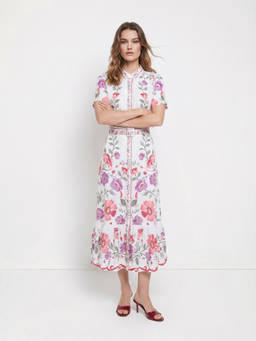 Cover Story - Helly White Dress with Belt