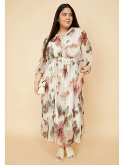 max - Curves Women Printed Fit and Flare Dress