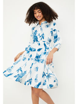 max - Women Floral Printed Shirt Dress